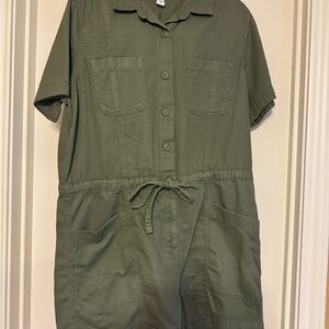 Old Navy Olive Green Jumpsuit